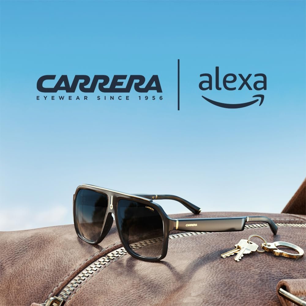 Carrera Smart Glasses with Alexa | Smart audio glasses | Cruiser black frames with gradient sunglass lenses | Navigator