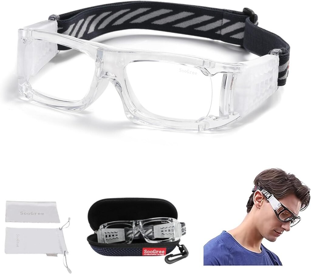 Sports Goggles - Racquetball Glasses Protective Eyewear for Men and Womens Damping  Anti Fog with Adjustable Strap