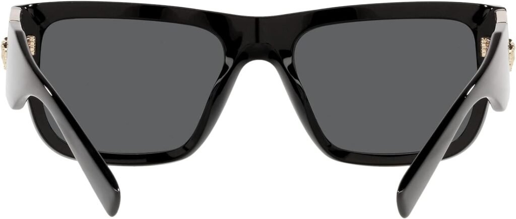 Versace Man Sunglasses Black Frame, Dark Grey Lenses, 56MM