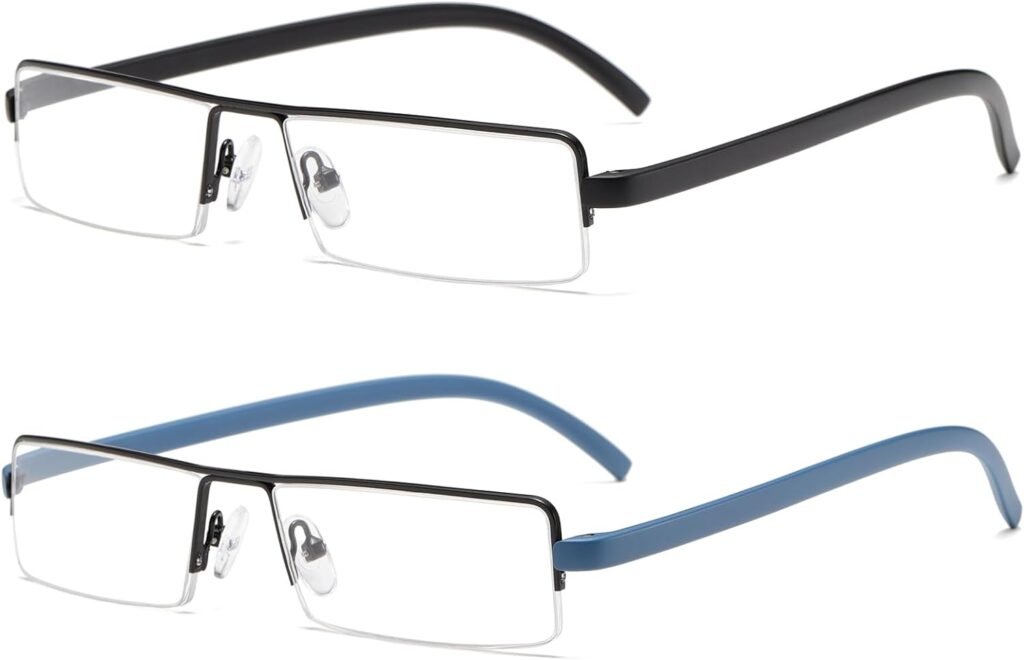 3 Pack Folding Reading Glasses for Men Women, Keychain Compact Readers Blue Light Portable Pocket Eyeglasses